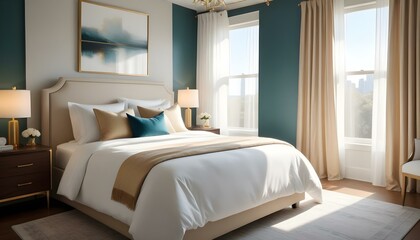 Photo interior modern design room 3d illustration