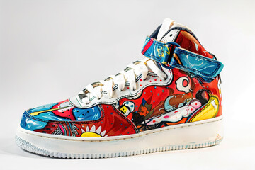 Custom Sneaker Design, Artists hand-painting and customizing sneakers with unique designs