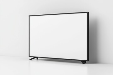 Naklejka premium TV screen mockup on isolated background created with Generative AI