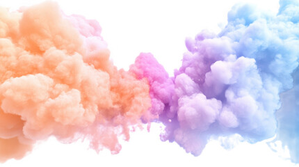 Fototapeta premium Smoke effect png set in 3d transparent no background in effect concept.