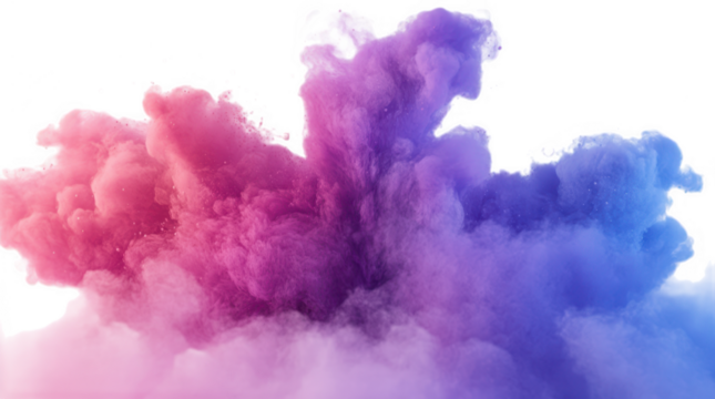 Color smoke transparent sample mockup isolated png with no background. - Powered by Adobe