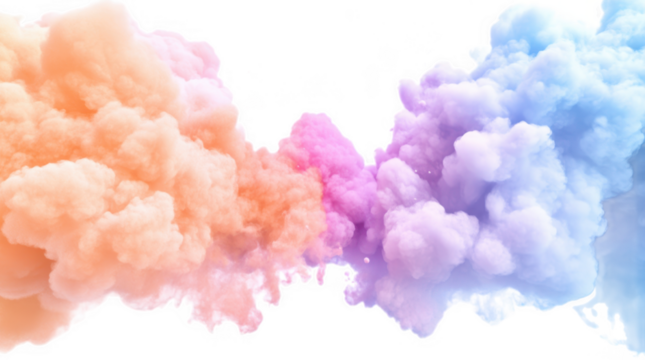 Smoke effect png set in 3d transparent no background in effect concept.