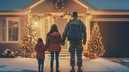 Soldier returns home from deployment to surprise family for christmas