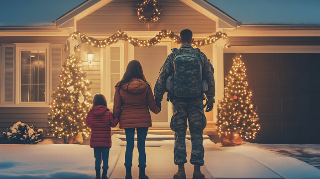 Soldier returns home from deployment to surprise family for christmas
