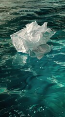 Fototapeta premium sheet of paper on water.