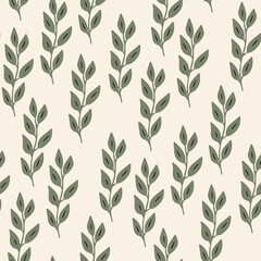 Floral seamless pattern. Cute summer background with flowers and leaves. Modern floral compositions. Fashion vector stock illustration for wallpaper, posters, card, fabric, textile