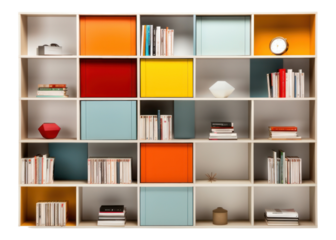 PNG Furniture bookcase bookshelf white background.