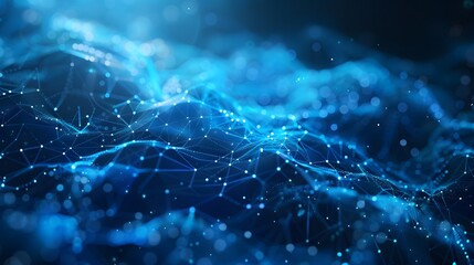 Digital abstract background. Can be used for technological processes, neural networks and AI, digital storages, sound and graphic forms, science, education, etc.