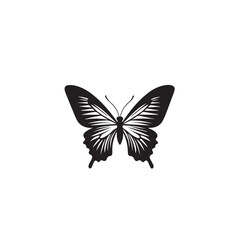 Fototapeta premium Butterfly in cartoon, doodle style . Image for t-shirt, web, mobile apps and ui. Isolated 2d vector illustration in logo, icon, sketch style, Eps 10, black and white. AI Generative
