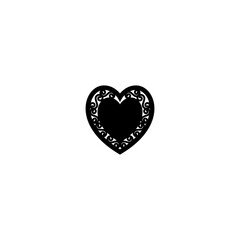 Fototapeta premium Vector coaster design features intricate heart cutouts perfect for laser cutting from wood, plywood, or metal. Ideal for creating unique, romantic home decor.