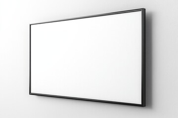 TV screen mockup on isolated background created with Generative AI