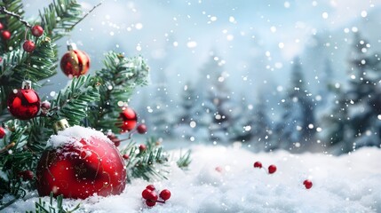 Christmas and winter holiday marketing background