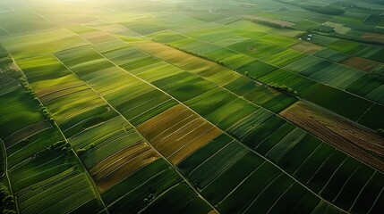 Aerial View of Farmland