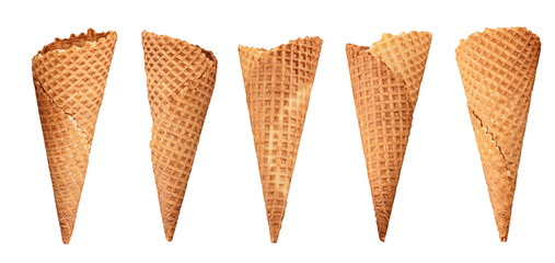ice cream cone isolated on a white background