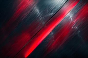 Red and Black Diagonal Light Streaks on Textured Metal Background