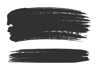 Fototapeta premium Brush strokes in dark gray create a dramatic, textured effect