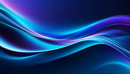Naklejka premium Abstract Energy Flow Background in Blue and Purple Tones