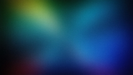 Dynamic multicolor gradient background with a grainy texture, blending shades of green, blue, and yellow. Ideal for 4K wallpapers, digital art, and modern design projects