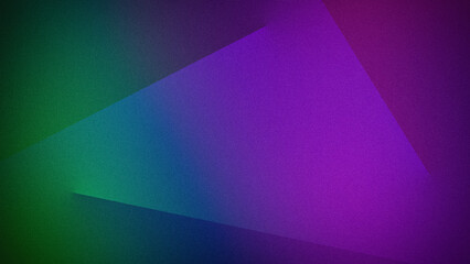 Obraz premium Vivid geometric gradient featuring deep shades of green, purple, and blue. Perfect for modern digital designs, abstract backgrounds, and creative presentations