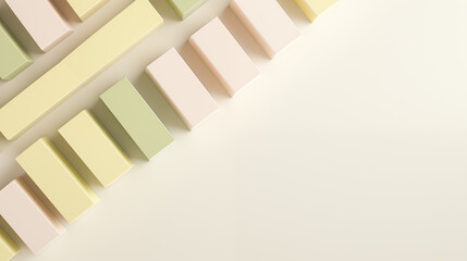 Pastel Rectangular Blocks in Gradient Order