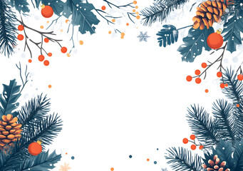 Weihnachtliche Umrandung, made by AI