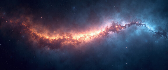 Fototapeta premium Comets leaving radiant trails across deep space as they soar through the galaxy leaving behind luminous streaks of light in their wake.