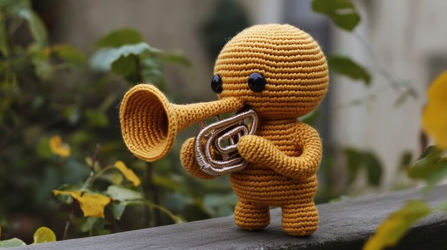 Amigurumi stentor trumpet-shaped 