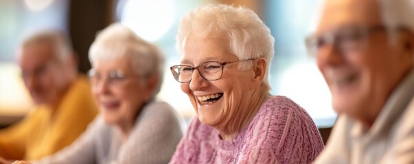 Seniors attending a bridge tournament, strategic and competitive, lively and engaging