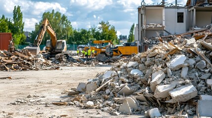 現場の建設廃棄物