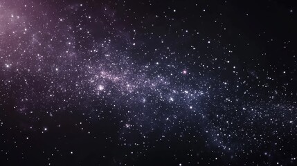 Stunning view of a distant galaxy illuminated by countless stars