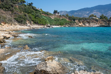 Fototapeta premium Amazing view of Pessada Beach, Cephalonia, Greece