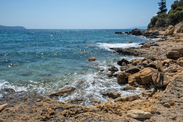 Amazing view of Pessada Beach, Cephalonia, Greece