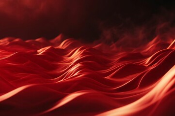 Obraz premium Abstract red background with smoke. Red smoke on black. Abstract red smoke on black background. Flowing air humidifier swirl in atmospheric image. Soft smoke red cloudy texture background