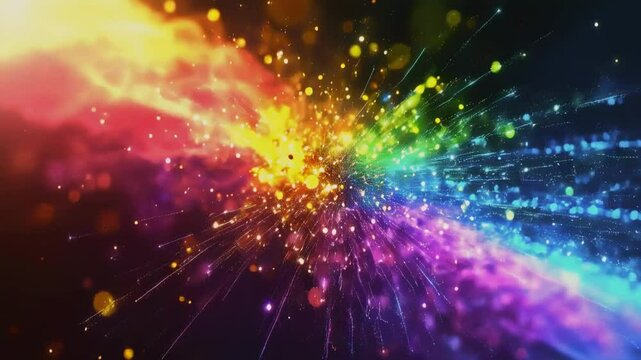 rainbow Particle Explosion