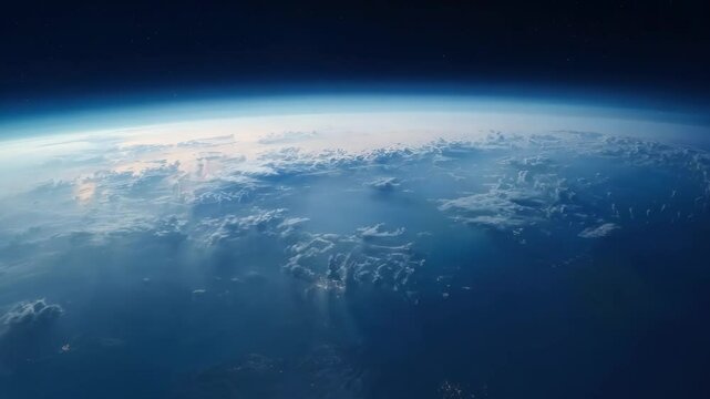 Stunning Ultra HD Aerial View of Earth's Horizon from Space