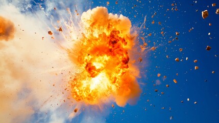 Capturing the Intensity of a Huge Explosion Against the Sky