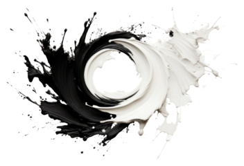 PNG Geometric shapes white white background splattered.