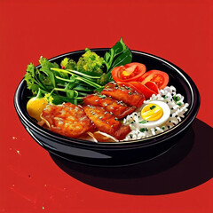  Fastfood vegetable soup with new style 