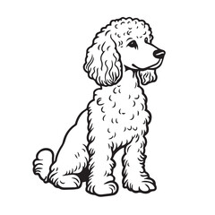 Fototapeta premium Chic Parisian in cartoon, doodle style . Image for t-shirt, web, mobile apps and ui. Isolated 2d vector illustration in logo, icon, sketch style, Eps 10, black and white. AI Generative