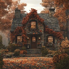 Fototapeta premium Autumn House