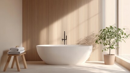 A Nordic-style bathroom
