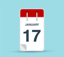 January 17 calendar leaf