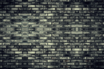 Background of brick wall with old texture pattern. Vintage style and grunge retro interior. uds