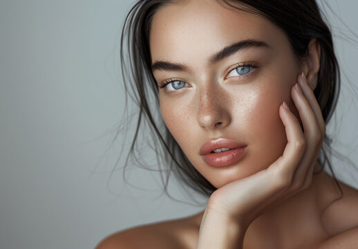 A portrait of a young beatiful girl