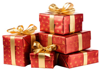 PNG  Elegant red gift boxes