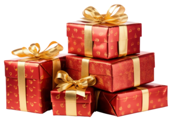PNG  Elegant red gift boxes