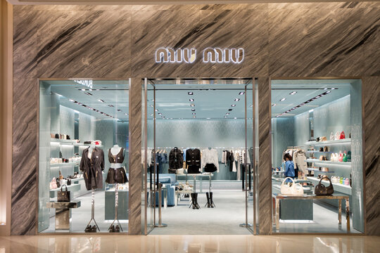 Miu Miu store retail in Siam Paragon, Bangkok