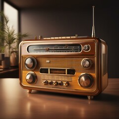 Fototapeta premium Antilo radio illustration