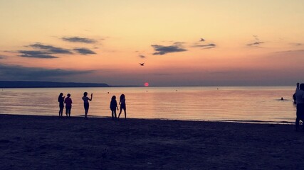 Fototapeta premium Sunset at the beach
