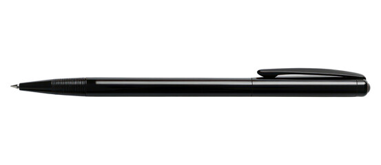 PNG Sleek black ballpoint pen